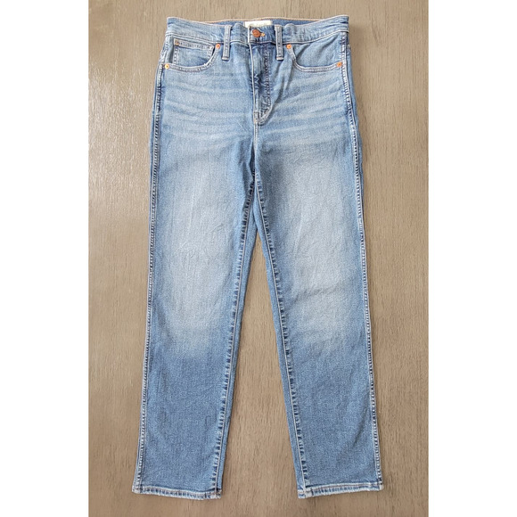 Madewell Stovepipe Jeans Medium Wash High Rise Size 27 - Picture 3 of 13